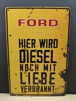 Ford Diesel Blechschild