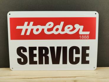 Holder Service Blechschild