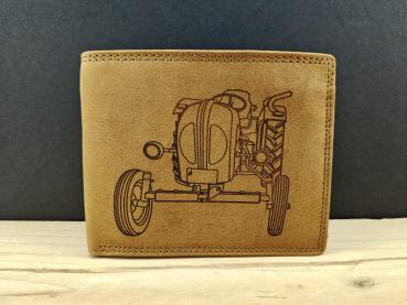 Junior Diesel Oldtimer Traktor Echt Leder Geldbörse