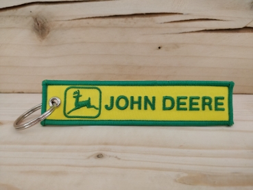 John Deere Schlüsselanhänger gelb