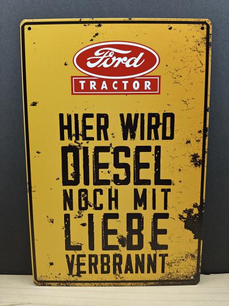 Ford Tractor Diesel Blechschild