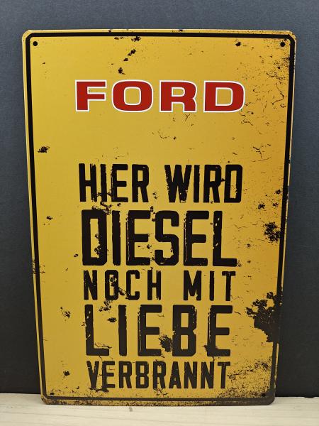 Ford Diesel Blechschild