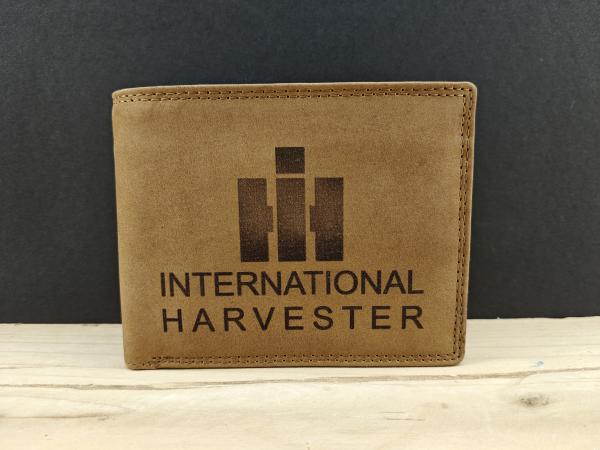 IHC International Harvester Echt Leder Geldbörse