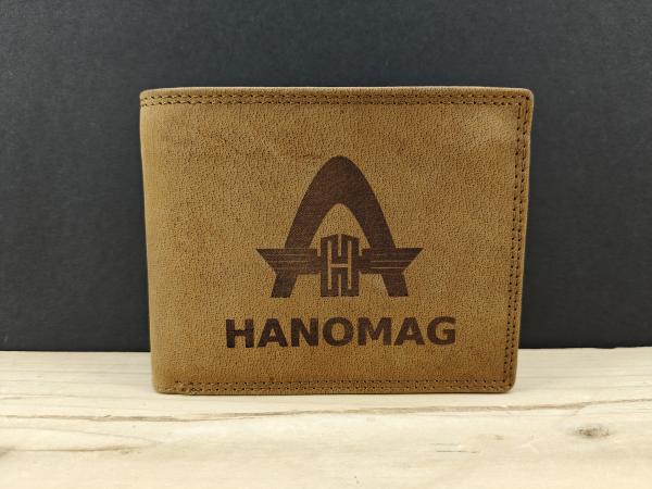 Hanomag Rheinstahlbogen Echt Leder Geldbörse