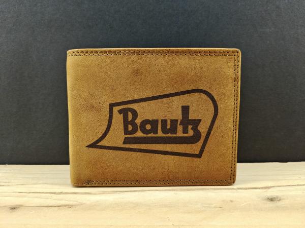 Bautz Traktor Echt Leder Geldbörse