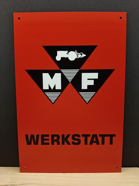 MF Massey Ferguson Werkstattschild