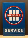 Mengele Service Blechschild Oldtimer Fahrzeuge / Anhänger