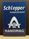 Hanomag Schlepper Kundendienst Blechschild