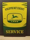 John Deere Lanz Service Blechschild