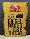 Ford Tractor Diesel Blechschild