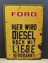 Ford Diesel Blechschild