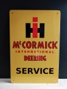 IHC MC Cormick International Deering Service Blechschild