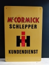 IHC MC Cormick International Kundendienst Blechschild