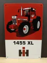 IHC 1455 XL Blechschild rot / weiß